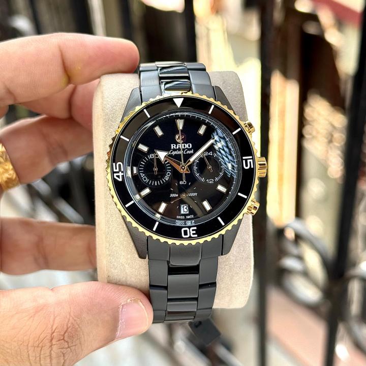 Rad_o Captain Cook HighTech Chronograph Black-Gold