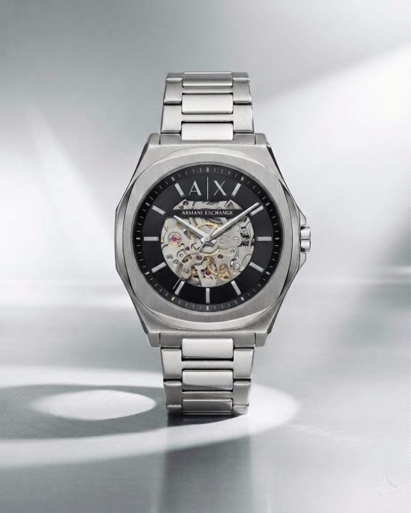 Arman_i Exchange Ax2418 Hampton Automatic Silver-Black