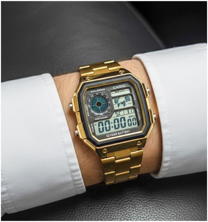 Ca.sio illuminator AE-1200-WHD-1AV - Gold
