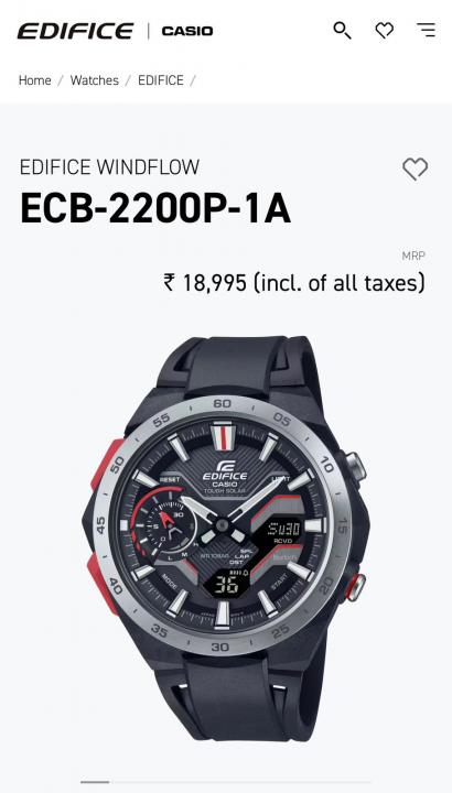 Ca.sio Edifice Ecb-2200p