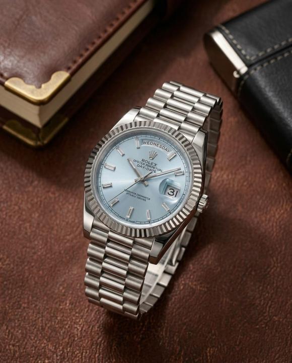 Role_x Oyster Perpetual Day Date Silver-Sky