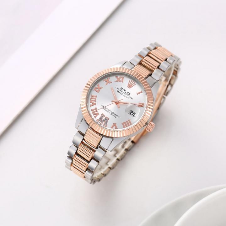 Rolee_x Oyster perpetual Date just 2Ton-Copper-White