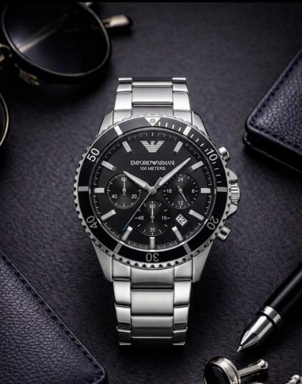 Emporio Arman_i AR70010 Quartz Silver-Black
