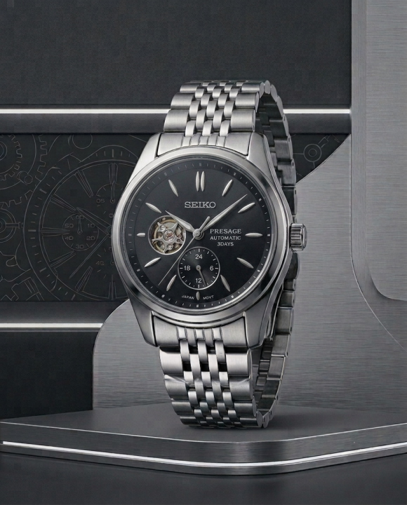 Seiko presage SPB471 Automatic silver Black