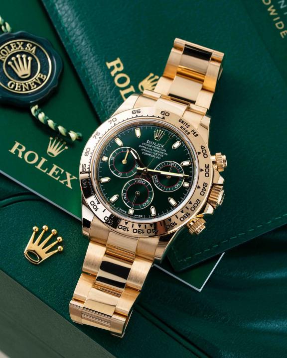 Role_x Oyster Perpetual Daytona Chosmograph Gold-Green