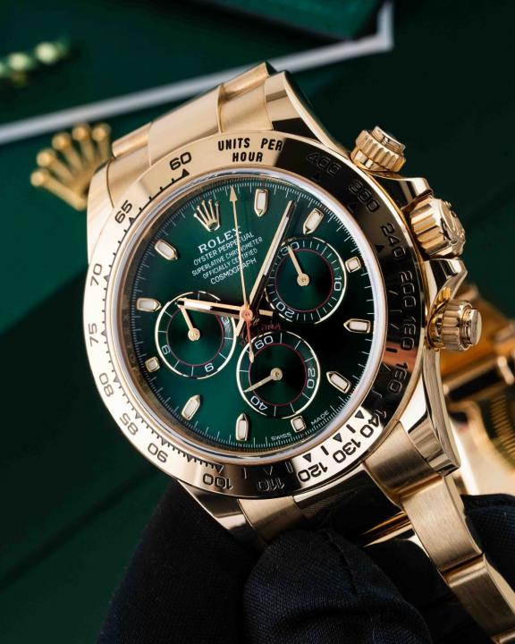 Role_x Oyster Perpetual Daytona Chosmograph Gold-Green