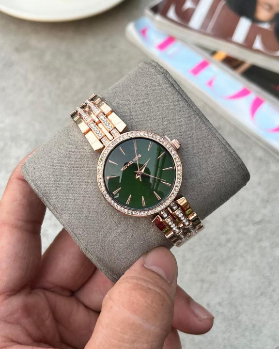 Mic.hael Kor_s Darci Rose Gold Green