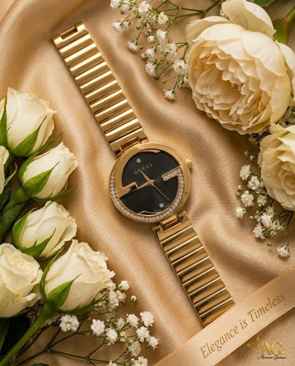 Gucc_i Interlocking G Gold-Black