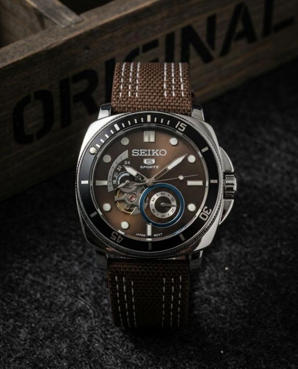 Sei.ko 5 Sprots Automatic Brown