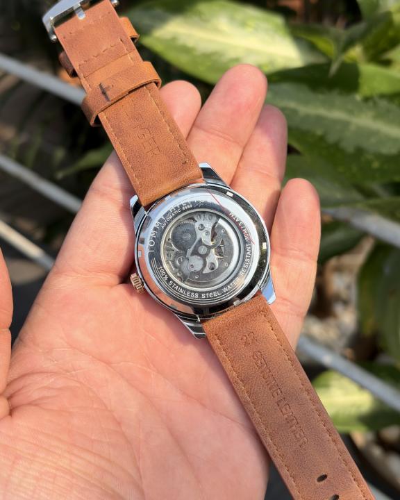Tom.my_hilfiger Automatic Leather LightBrown-Copper-White