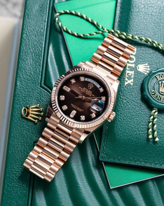 Role_x Oyster Perpetual Day Date Diamond Cooper-Brown 40 Battery