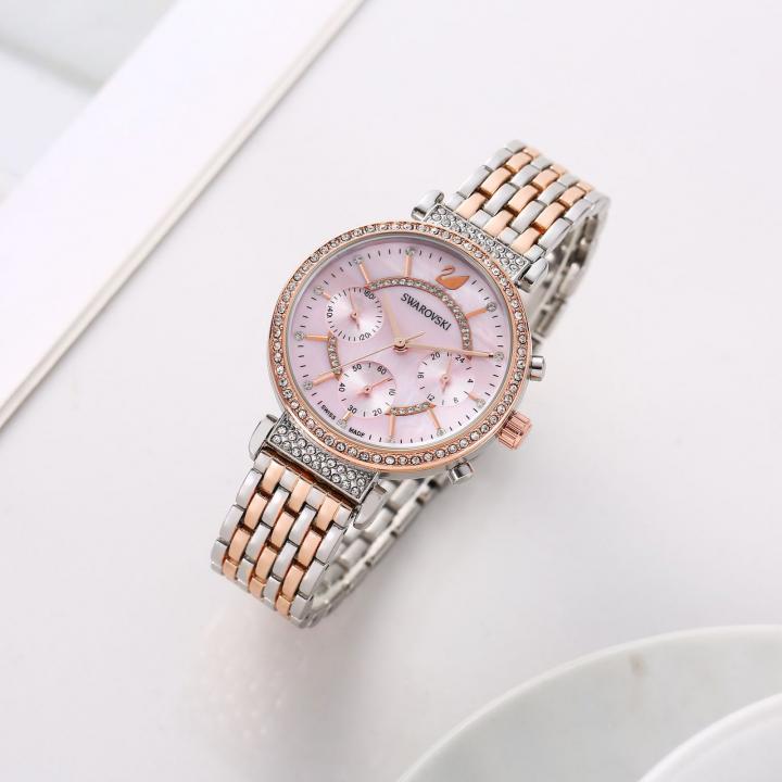 Swarovsk_i Passage Chronograph 2Ton-Copper-Pink