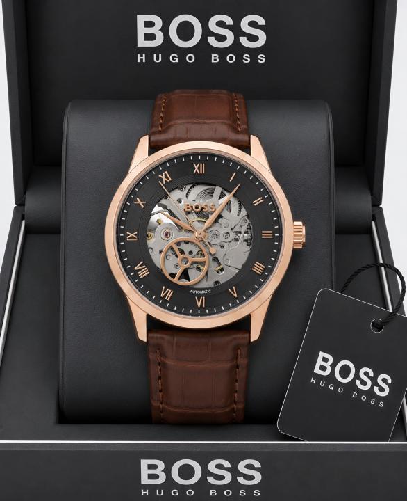 BO.SS Principle Skeleton Mens Automatic Brown copper