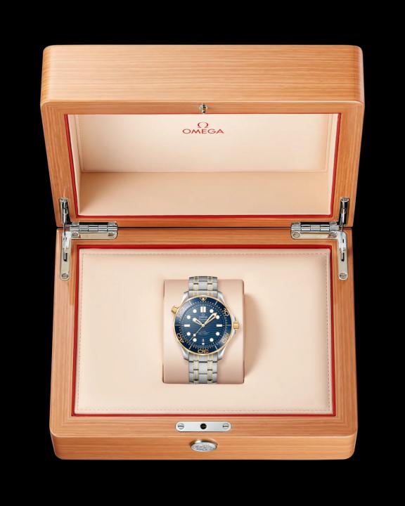 Omeg_a Seamaster Diver 300M Automatic 2Ton-Gold-Blue