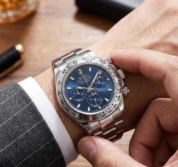 Role_x Oyster Perpetual Daytona Chosmograph Silver-Blue