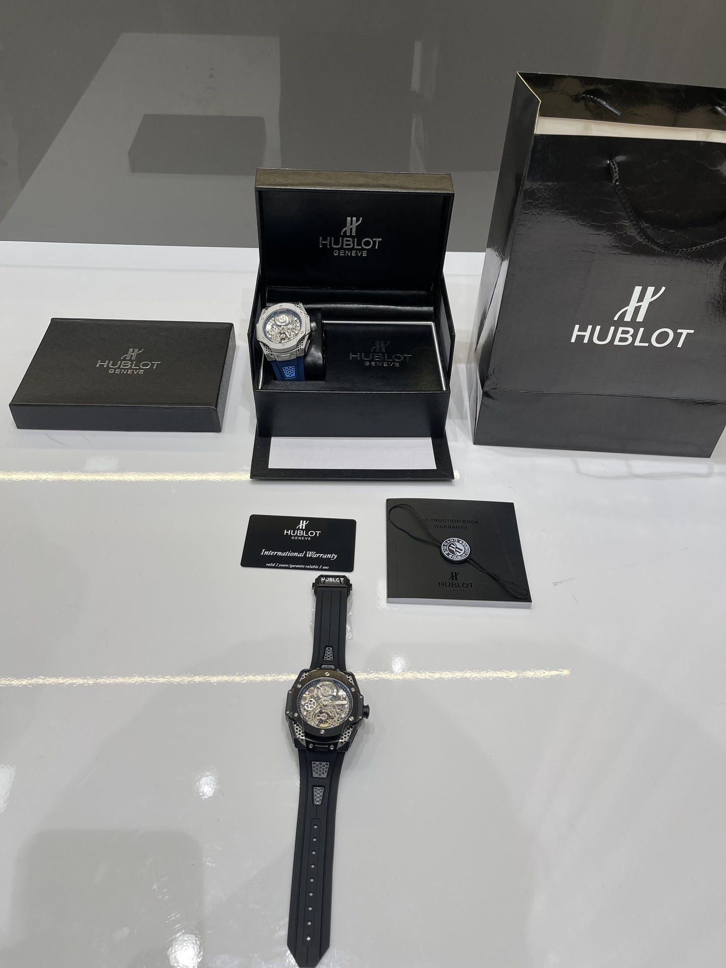 HUB.LOT BLACK BING BANG TOURBILLON PREMIUM LUXURY AUTO WATCH