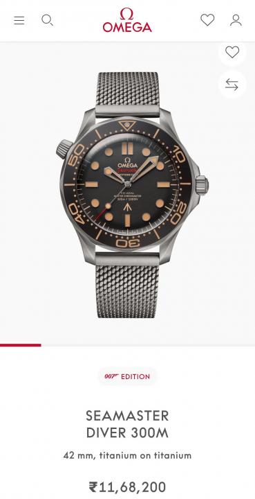 Omeg_a Seamaster Diver 300 Automatic Black Ring