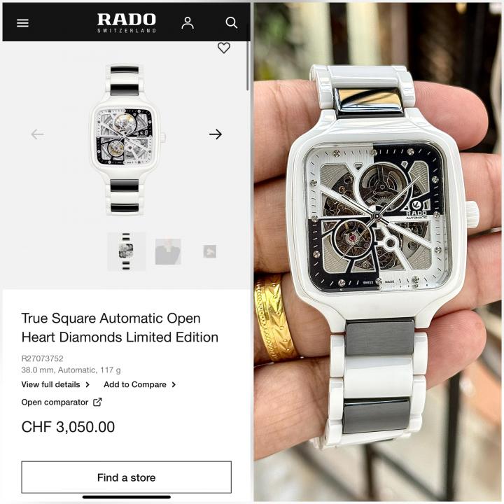 Radd_o True Square Automaticceramic Limited Edition Silver Niddle