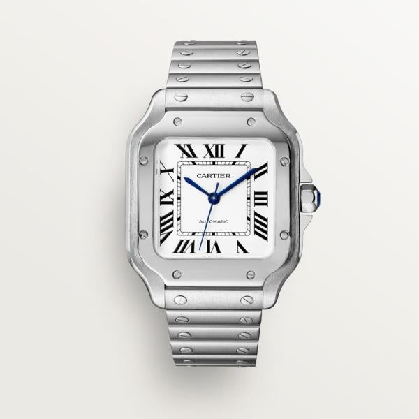 Cartiie_r Santos Automatic Silver-White