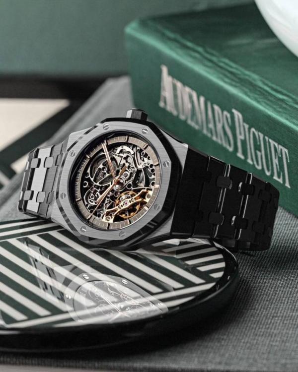Audemars piguee_tRoyal Oak Skeleton Automatic Blacke
