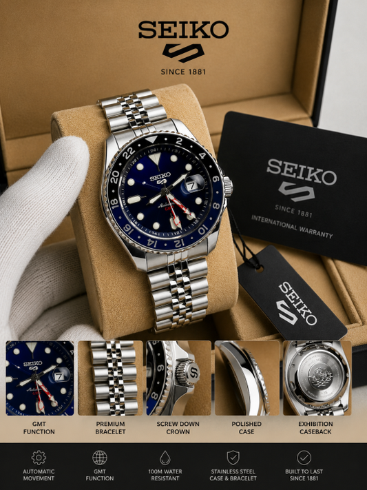 Sei.ko 5 Sports GMT QUARTZ