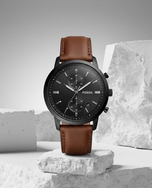 Fossi_l Townsman Chronograph DarkBrown-Black-Black