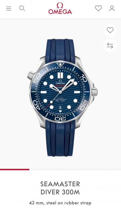 Omeg_a Seamaster Diver 300M Automatic Blue-Silver-Blue