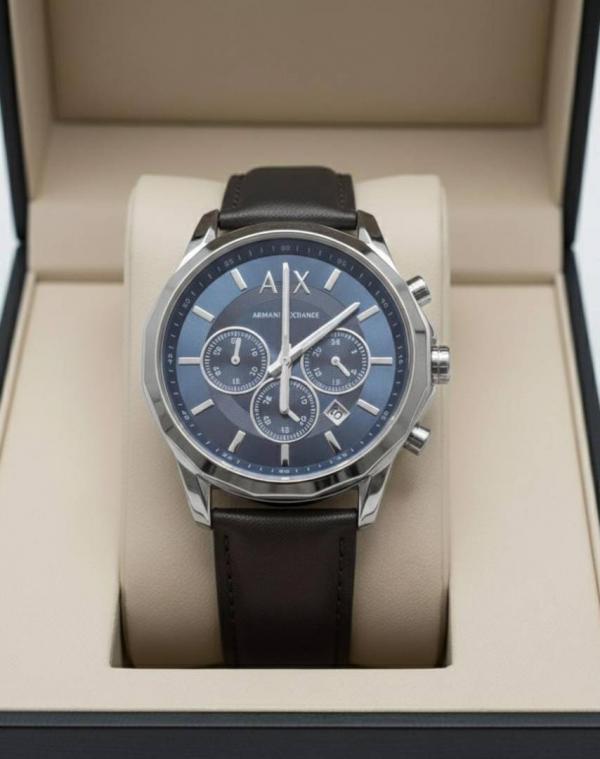 Ar.mani Exchange Gunmetal Black-Silver-Blue