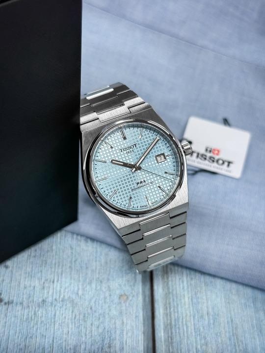 Tisso_t 1853 Prx Automatic Top Quality Silver-SkyBlue