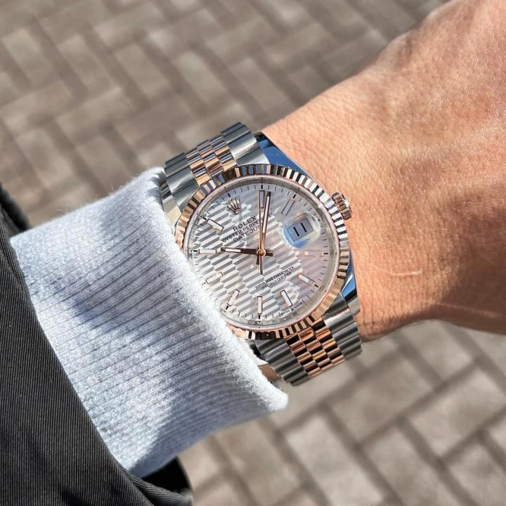 Role_x Oyster perpetual Date Just Automatic White