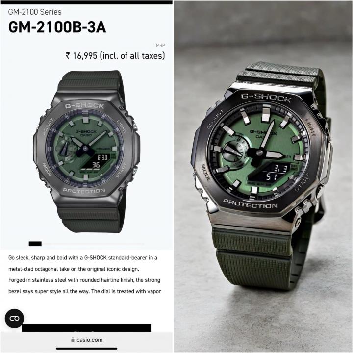 Cas.io g shock gm2100