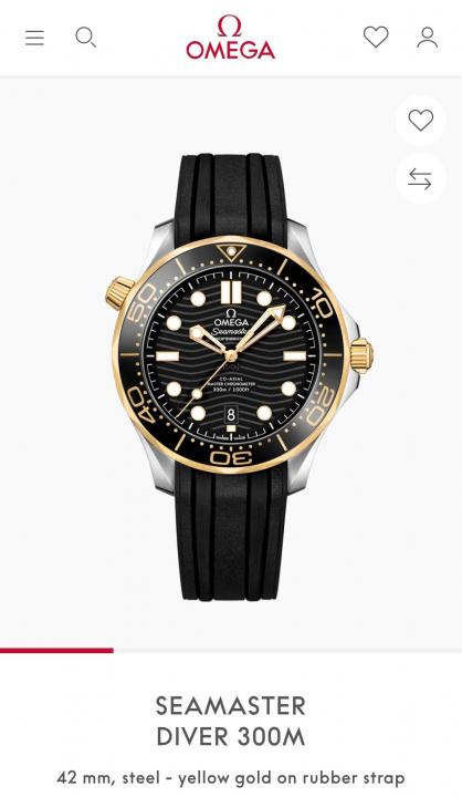 Omeg_a Seamaster Diver 300M Automatic Black-Gold-Black
