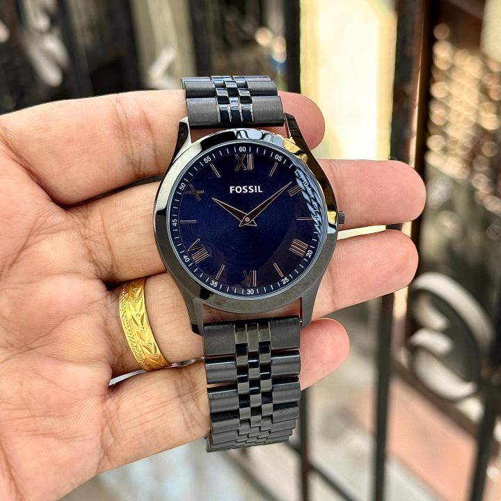Fossii_l Slim BLACK BLUE
