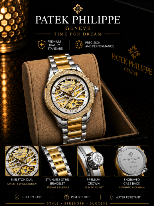 Pat.ek Philipp_e Sekeleton Quartz