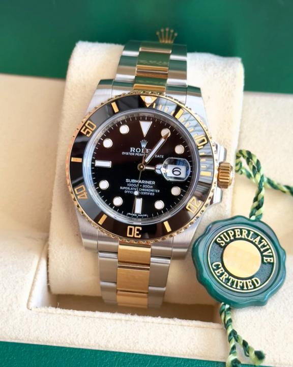 Role_x Oyster Perpetual Submarine 2Ton-Gold-Black