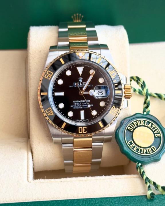 Role_x Oyster Perpetual Submarine 2Ton-Gold-Black