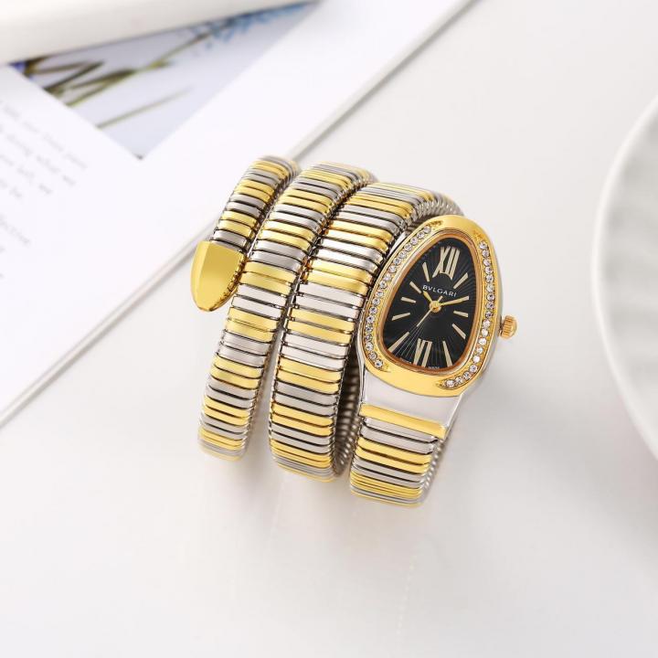 Bvl.gari Serpenti Snake Gold-Black