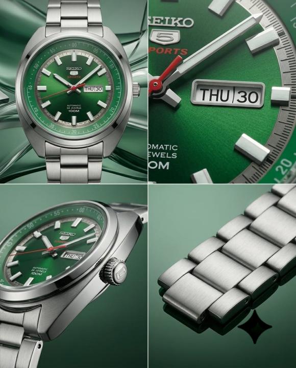 Sei.ko 5 Sports Turtle Green