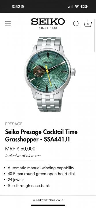 Seik_o Presage Automatic