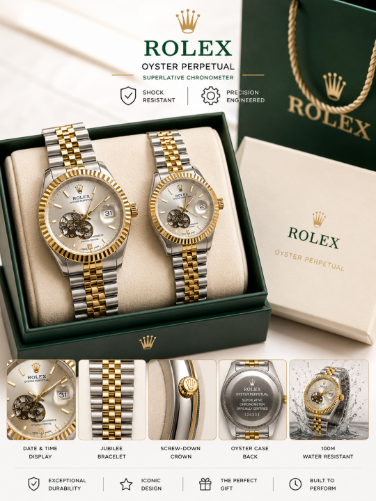 Roleex Oyster Date Couple