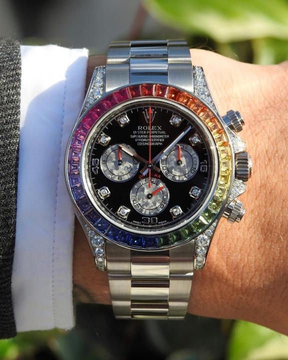 Rolee_x Oyster Perpetual Rainbow Silver