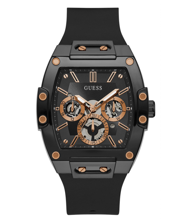 Gu.ess Rectangle Chronograph Black-Copper Chronograph
