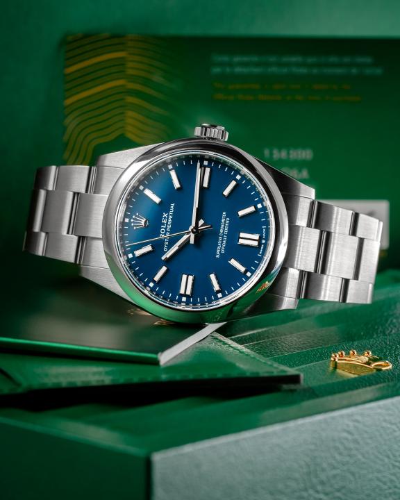 Rolee_x Oyster Perpetual Milgauass Silver-Blue