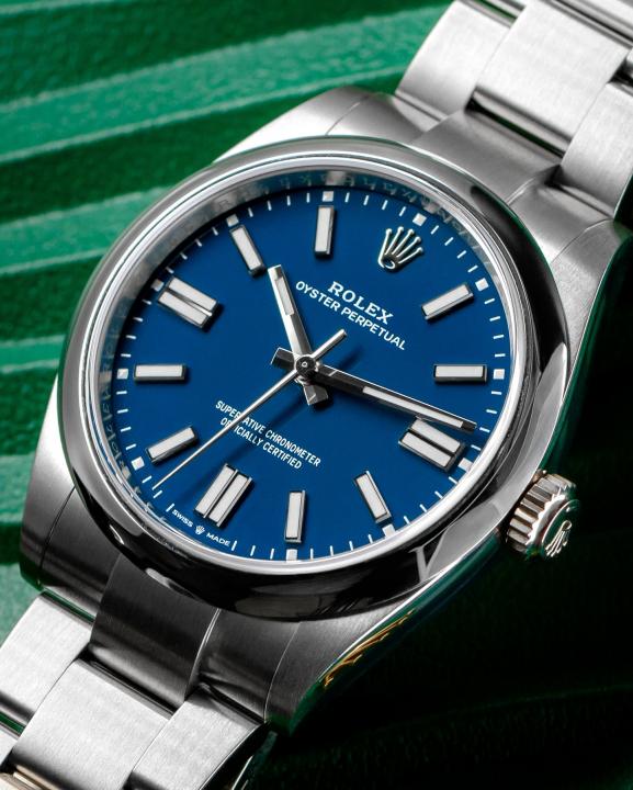 Rolee_x Oyster Perpetual Milgauass Silver-Blue