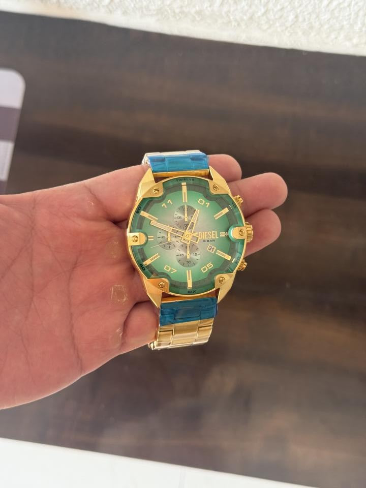 DIESE_L DZ4669 Dial Spiked Chronograph Watch (Men
