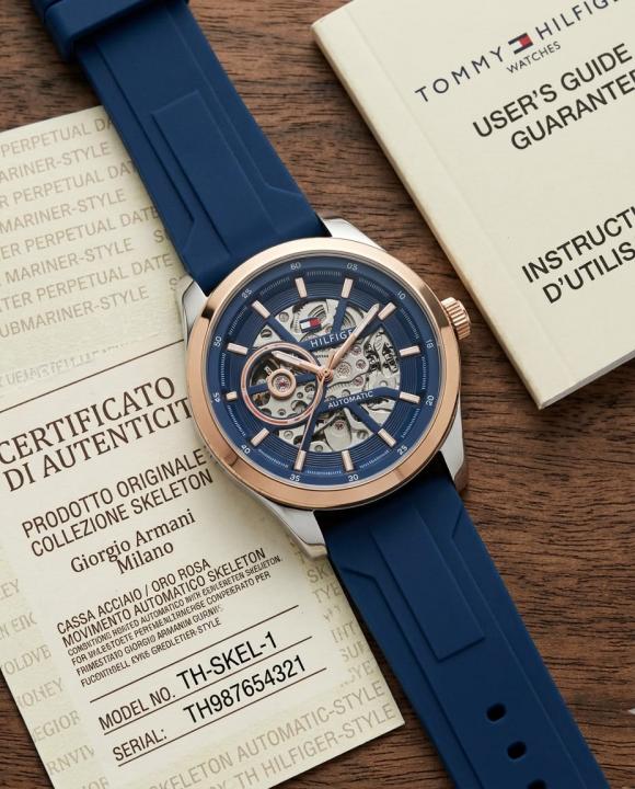 Tommmy Hilfige_r Automatic Silicon Blue-Copper-Blue
