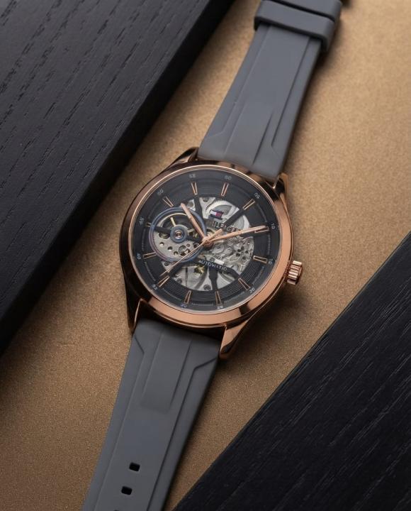 Tommy Hilfige_r Automatic Silicon Grey-Copper-Black