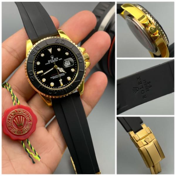 Rolee_x Oyster Perpetual Yac aster Battery Gold