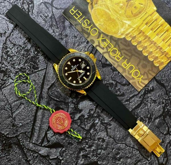 Rolee_x Oyster Perpetual Yac aster Battery Gold