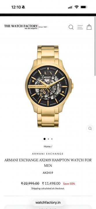 Arman_i Exchange Ax2418 Hampton Automatic Gold
